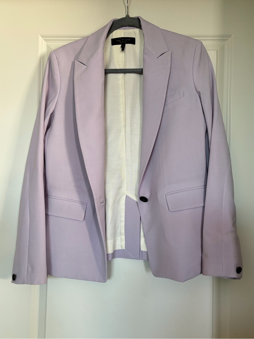 rag & bone Lavender Single-Button Blazer